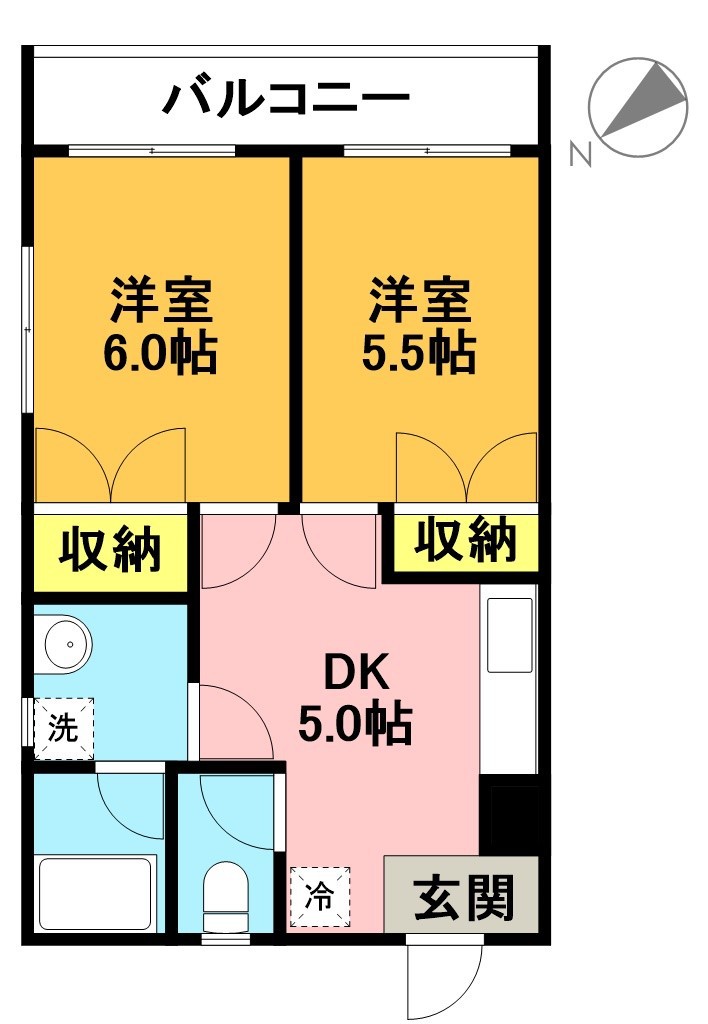 アドバンス明大前 201号室 間取り