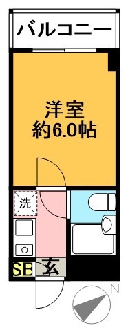 アドリーム豪徳寺 503号室 間取り