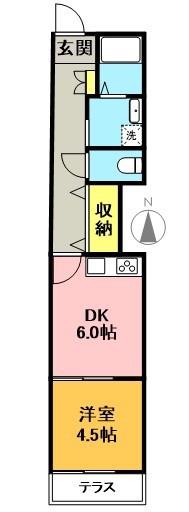 Ｃｏｒｒａｌ　Ｓｈｉｍｏｋｉｔａ　２ｎｄ 103号室 間取り