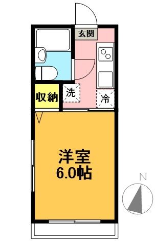 グリーンテラス  202号室 間取り