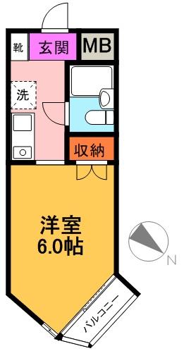 日神パレステージ代田橋 217号室 間取り