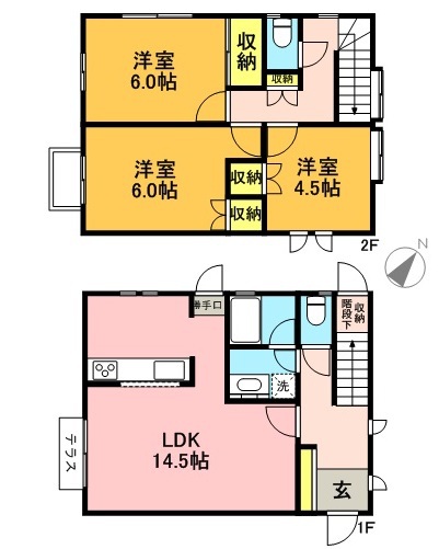 アベニュー浜田山 間取り図