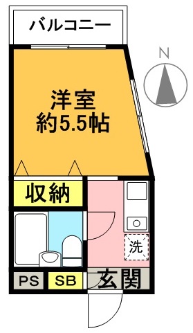 レジデンス明大前 205号室 間取り