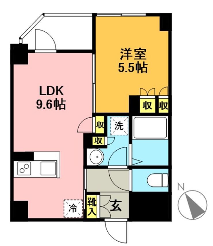 クレストコート世田谷松原 間取り図