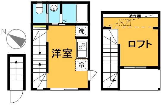 グランエッグス明大前 201号室 間取り