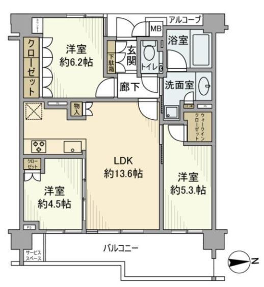 ジオ世田谷松原 間取り図