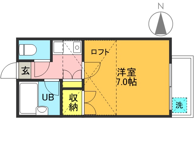 エスパスピサロ 205号室 間取り