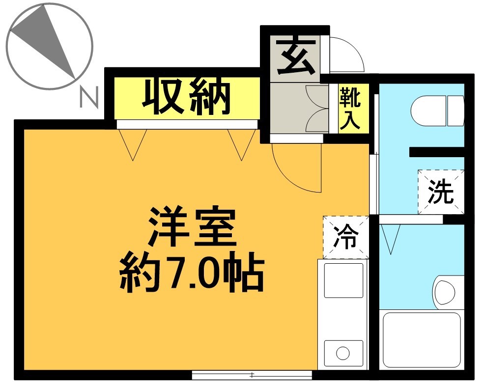ＴＯＦＩＮＯ 202号室 間取り