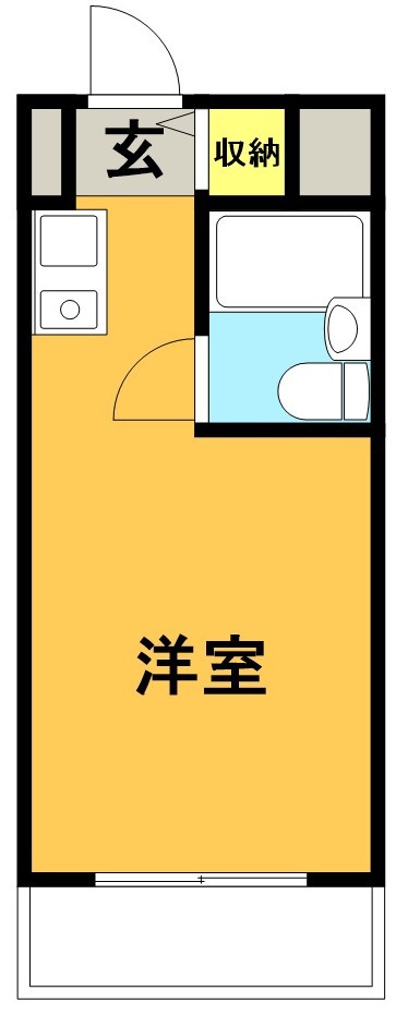 スカイコート下高井戸 302号室 間取り