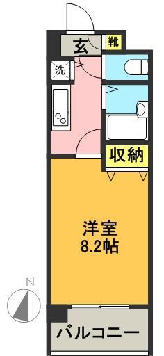 グランド・ガーラ代田橋 7F号室 間取り