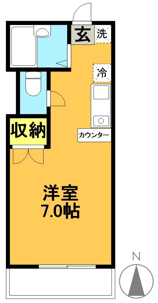 ボンエルフ赤堤 111号室 間取り