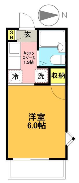 ヴィレッジ代田 201号室 間取り