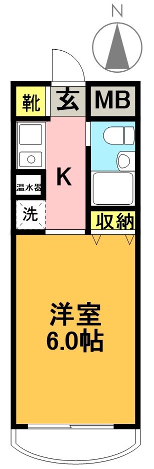 ユーコート　代田橋 202号室 間取り