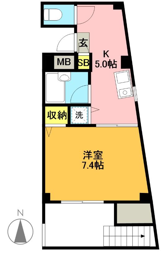 ＴＯＭＹ　ＨＯＵＳＥ 106号室 間取り