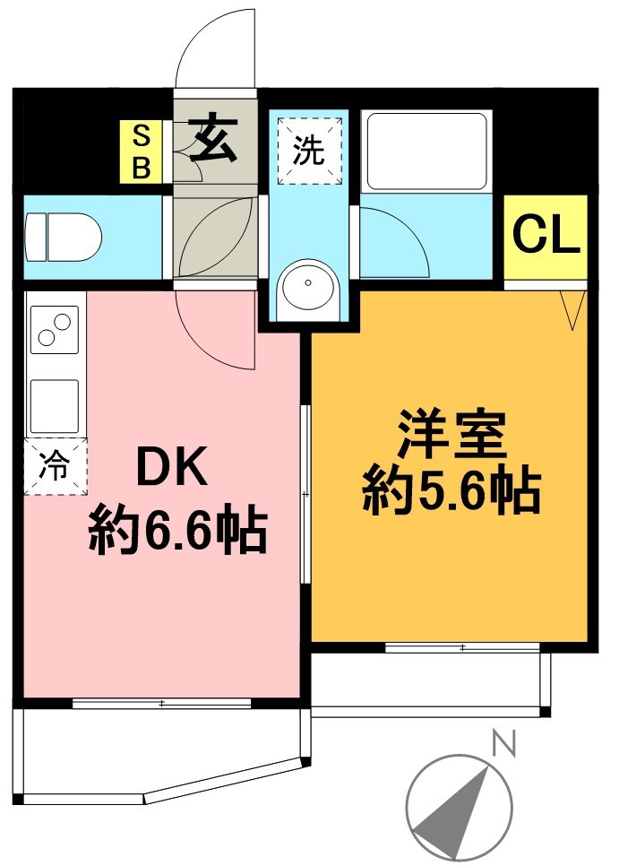 グランドール豪徳寺Ⅱ 202号室 間取り
