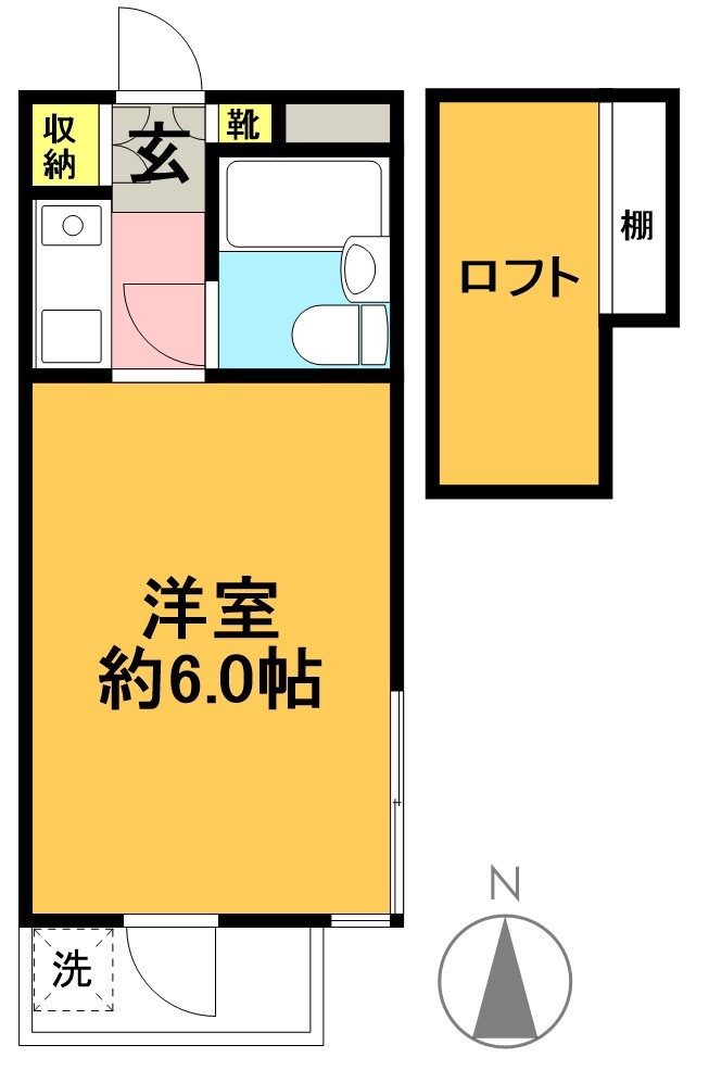 カーメル下高井戸 301号室 間取り