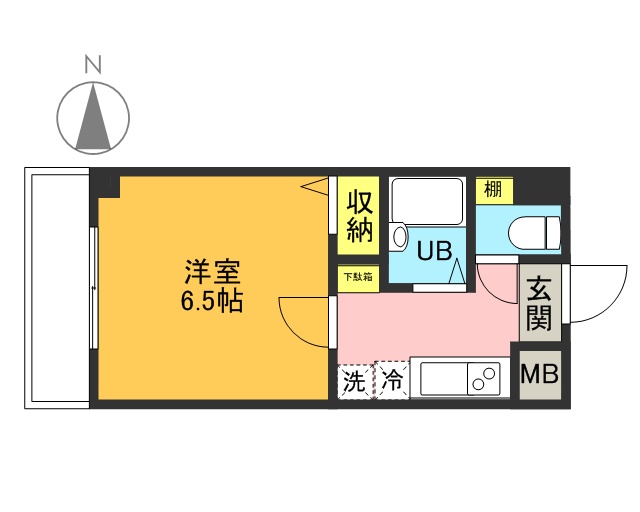 パークウェル下北沢 503号室 間取り