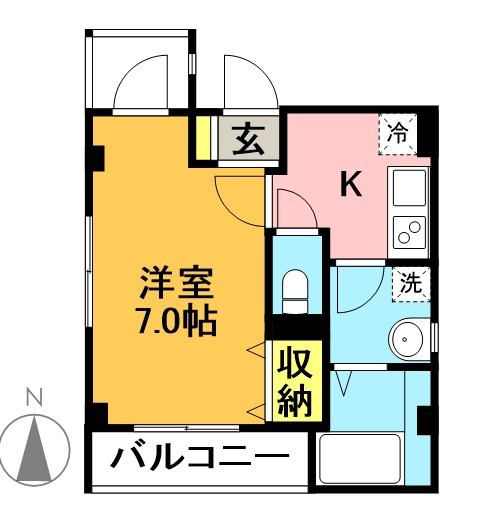 アロース代田 201号室 間取り