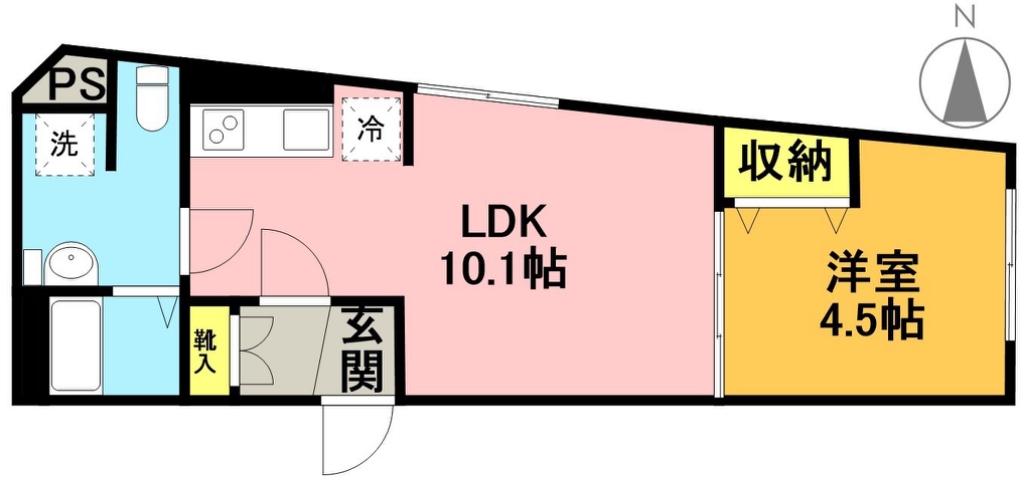 ウェルスクエア高井戸東 304号室 間取り