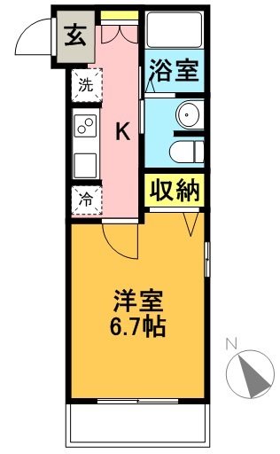Luxe　Matsubara 203号室 間取り