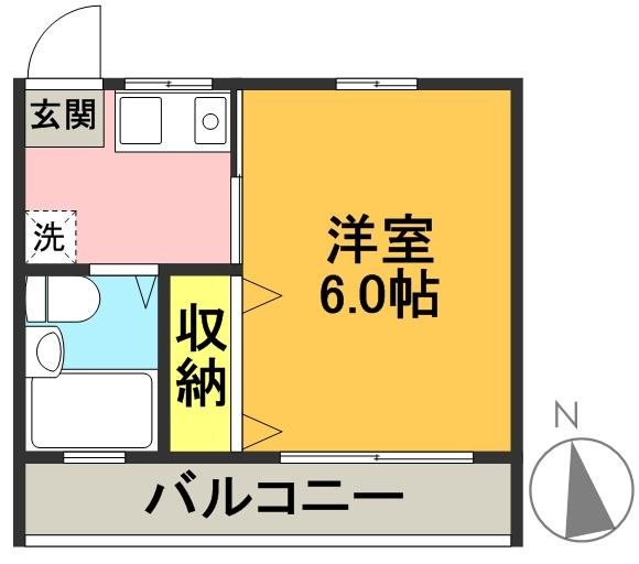 メゾンドジョイ  203号室 間取り