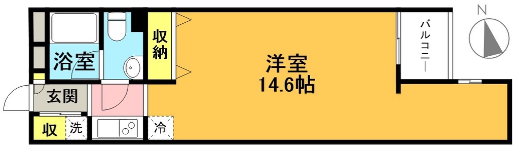 エルスタンザ下北沢 207号室 間取り