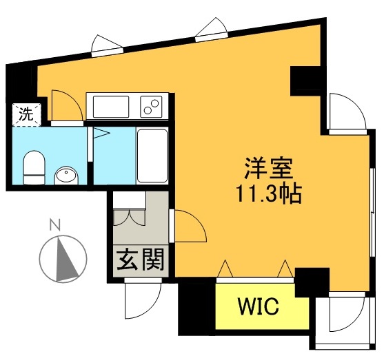 セキュリティープラザ 401号室 間取り
