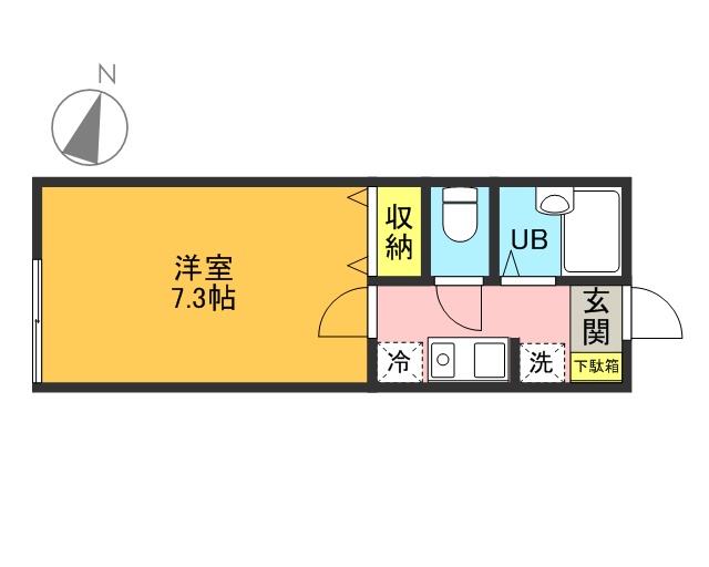 ウィンザー下北沢 103号室 間取り