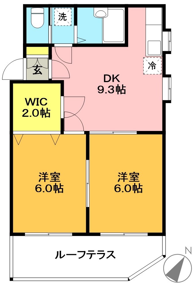トピア新代田 102号室 間取り