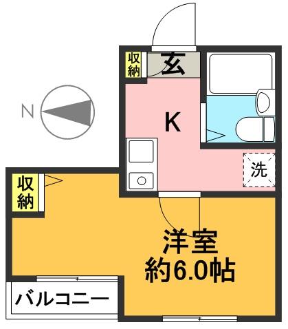 プレール明大前 101号室 間取り