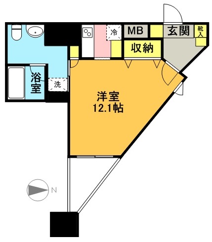 コンフォリア下北沢 804号室 間取り