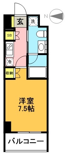 コンフォリア下北沢 402号室 間取り