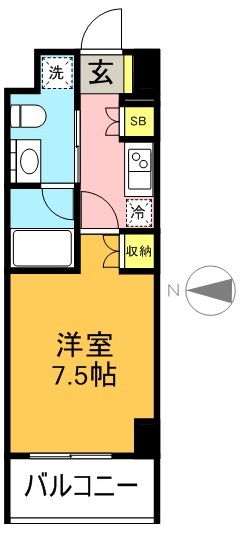 コンフォリア下北沢 504号室 間取り