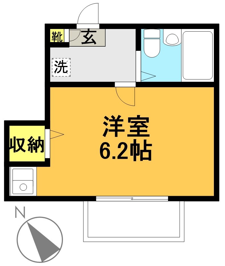 パークサイドヒルズ 203号室 間取り