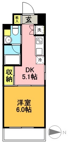 ＸＥＢＥＣ明大前 304号室 間取り