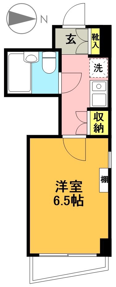 ソシオ豪徳寺 204号室 間取り