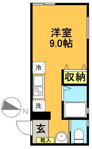 コリーナ代田 204号室 間取り