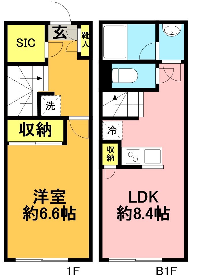 ミレドゥーエ下北沢Ⅰ 104号室 間取り