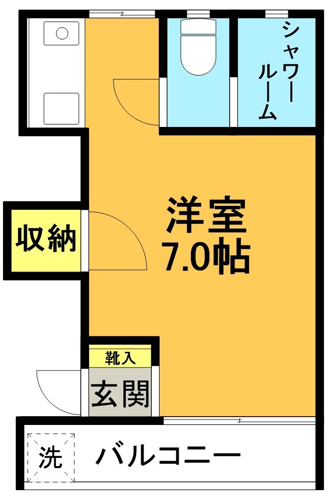 ハイツ藤 205号室 間取り