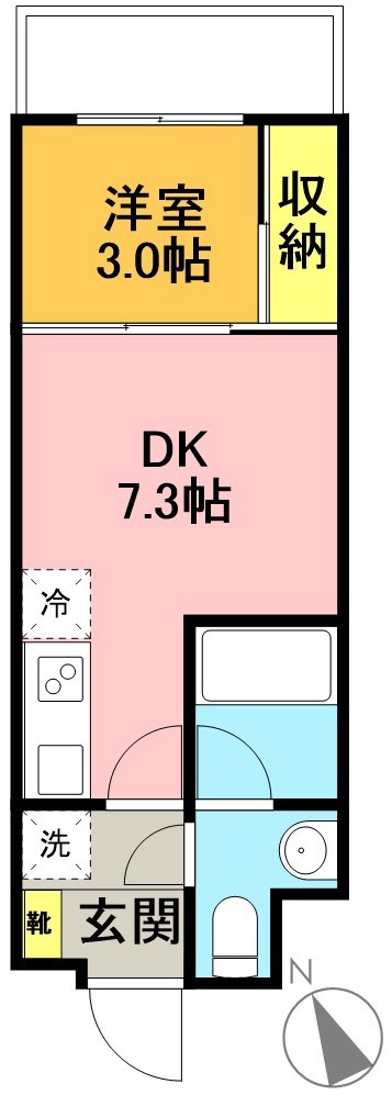 Ｖｉｌｌｅ　Ｇｒａｃｅ永福町 205号室 間取り