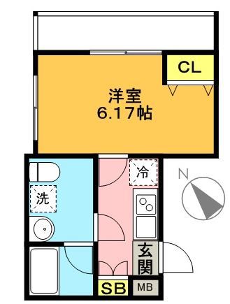 グエル・サカエ赤堤 302号室 間取り