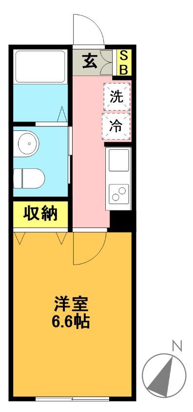 Ｆｏｒｅｓｔ　Ｔｅｒｒａｃｅ 102号室 間取り