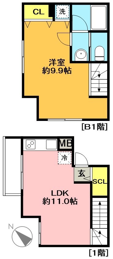 グエル・サカエ赤堤 103号室 間取り