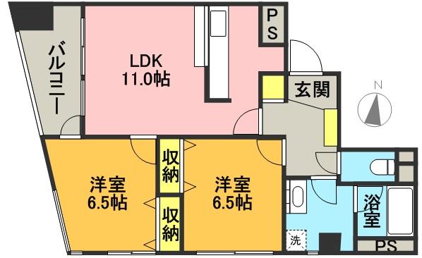 ガーデンホームズ羽根木公園 102号室 間取り