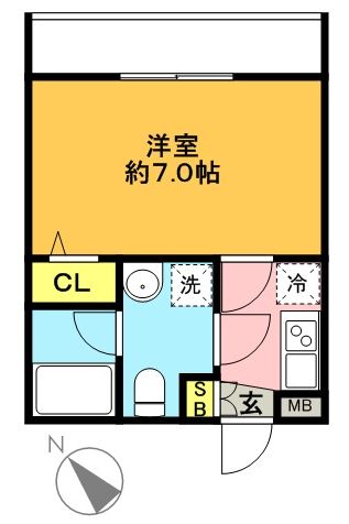 グエル・サカエ赤堤 207号室 間取り