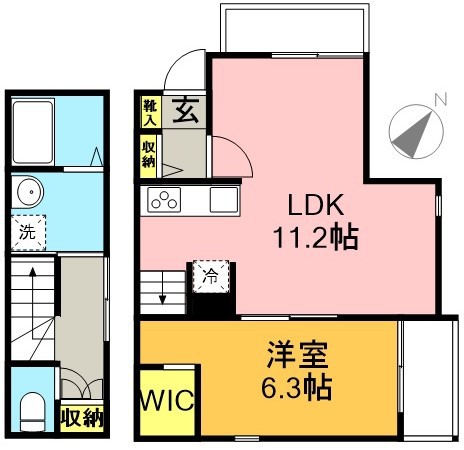 エクセラン松原 間取り図