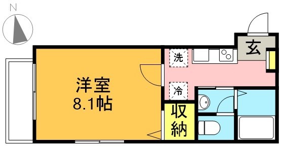 ウィステリア代田 103号室 間取り