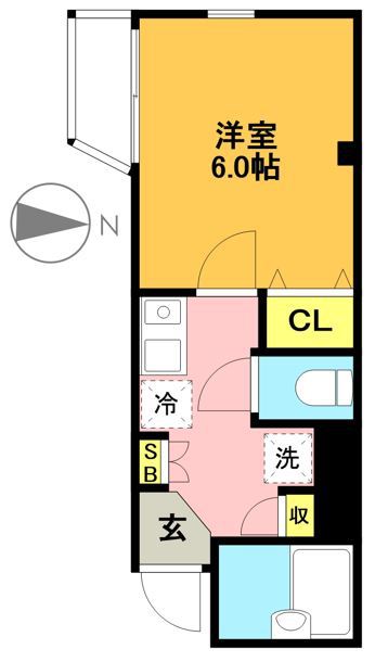 ベリッシモ 205号室 間取り