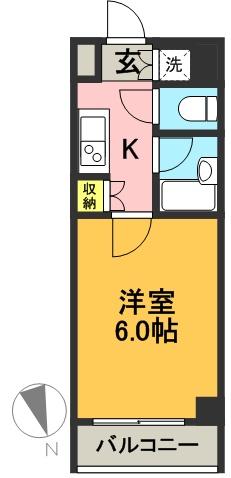 ルーブル浜田山 802号室 間取り
