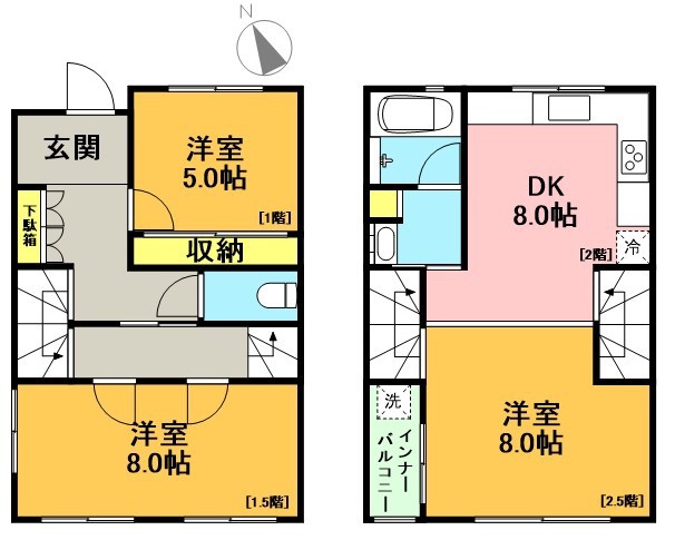 Grande Sette Ⅰ 103号室 間取り